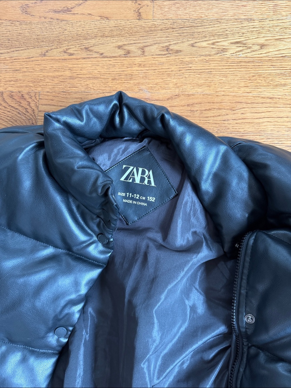 ZARA Black Quilted Puffer Jacket
